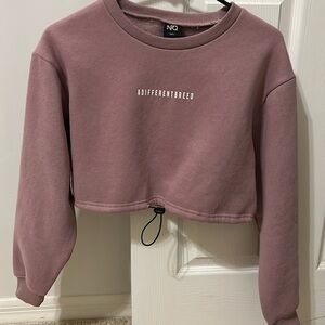 NWOT NFQ A Different Breed size small cropped sweatshirt